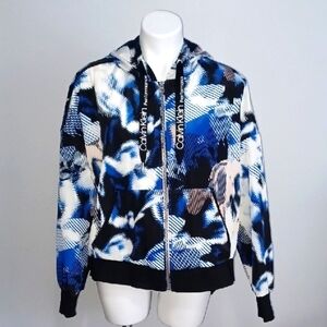 Large raincoat  CALVIN KLEIN "Repel" rain jacket.  Hoodie Windbreaker. Summer